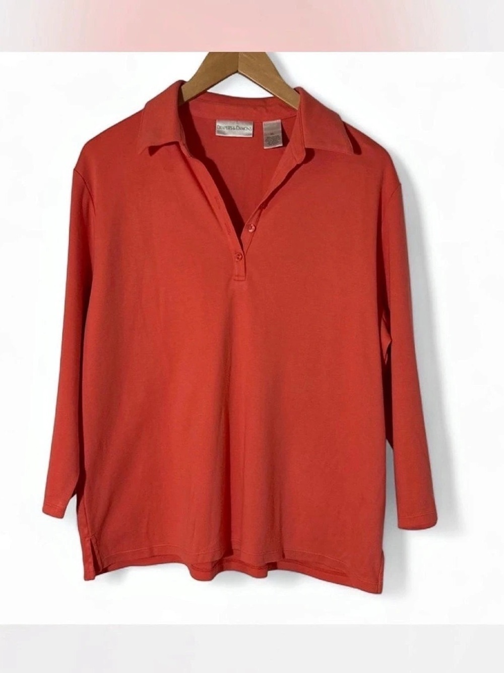 Draper's & Damon's Coral Tunic Size XL Like New